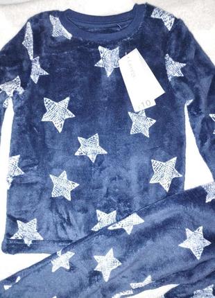 Теплая флисовая пижама звезды6 фото