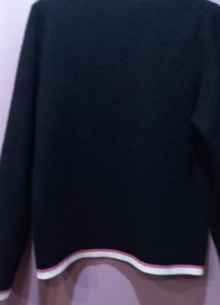 Кашемировый пуловер черного цвета2 фото