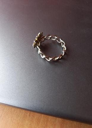 Винтажное кольцо, бижутерия, эмаль3 фото