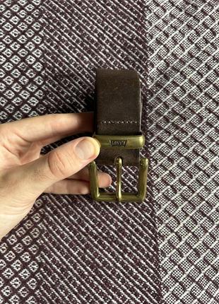 Levis leather belt ремень кожаный мужской оригинал бы у1 фото