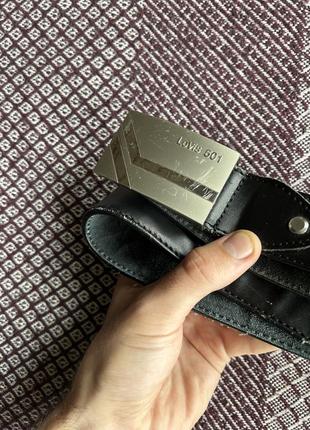 Levis 501 leather belt ремень кожаный мужской оригинал ь у5 фото