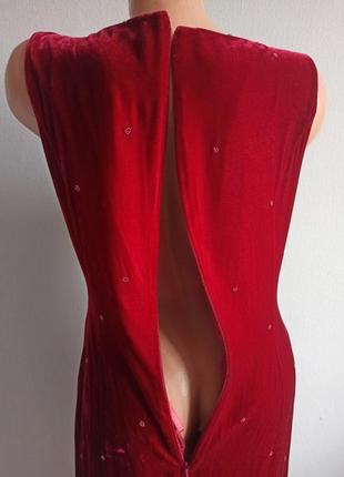 Оксамитова вишукана сукня з натуральним шовком.7 фото