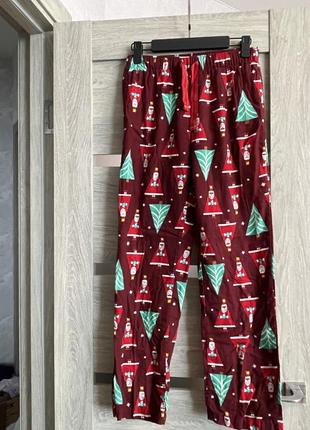 Домашние новогодние брюки old navy