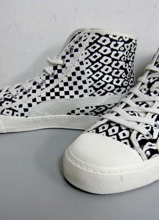 Кеди кросівки puma ibiza mid animal unisex white1 фото