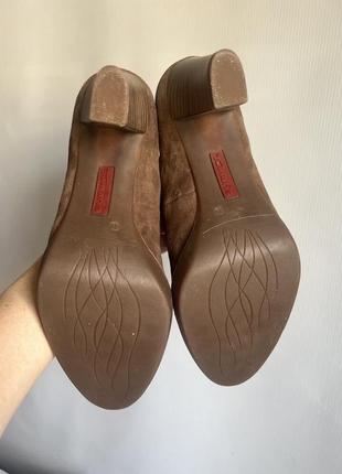 Замшевые туфли на каблуке tamaris6 фото