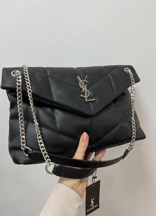 Сумка yves saint laurent big size puffer black7 фото