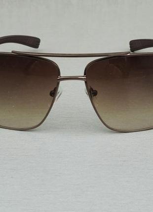 Prada очки мужские солнцезащитные коричневые с градиентом3 фото