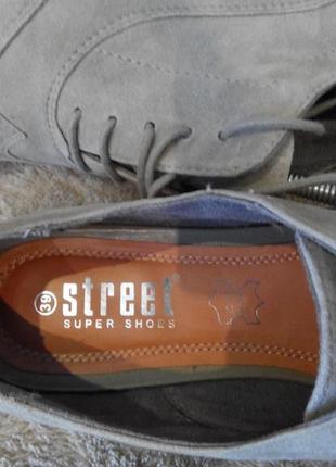 Туфли бежевого цвета фирмы  street super shoes, германия7 фото