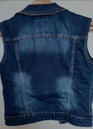 Женская джинсовая безрукавка2 фото