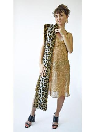 Платье-ночнушка леопардовый принт