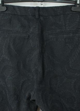 Стильные чино брюки scotch &amp; soda clean jacquard wool blend chino pant women4 фото