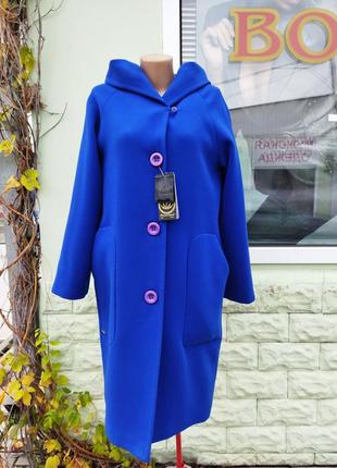 Жіноче кашемірове пальто з капюшоном paucinni1 фото