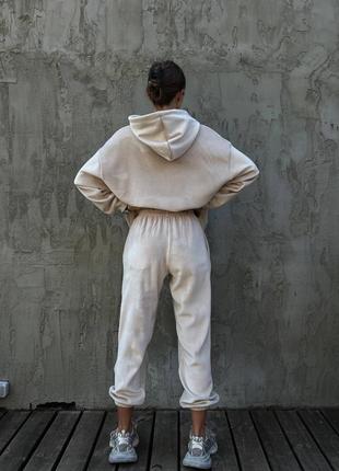 Костюм спорт велюровый плюшевый костюм с капюшоном7 фото