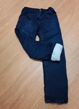 Джинсы теплые 116-122р.