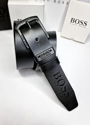 Ремень пояс мужской кожаный в стиле boss / ремень мужественный кожунай в стиле boss
