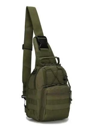 Тактична сумка на плече, 6л, колір олива