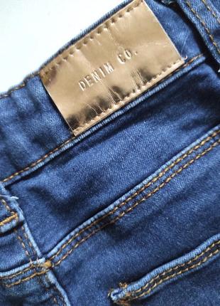 Denimco классные джинсы зауженные темно синие7 фото
