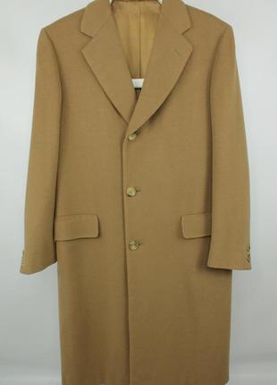 Элегантное кашемировое пальто chester barrie hand tailored camel cashmere overcoat1 фото