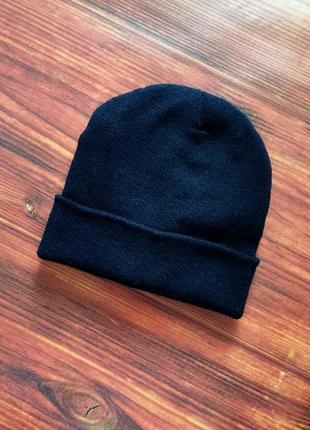 Шапка чорна elysee, тепла зимова чорна шапка, шапка-біні