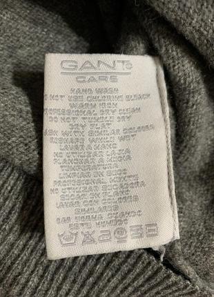 Шерстяной свитер мужской премиальный gant7 фото