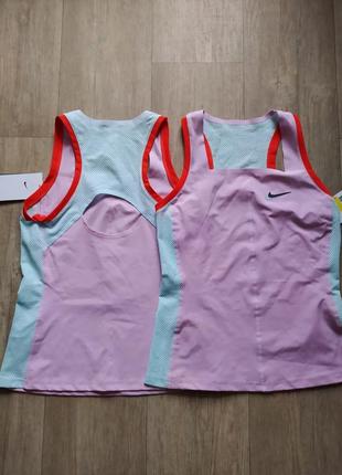 Майка nike court dri-fit slam tank pink
женская теннисная майка спортивная форма футболка юбка шорты новая оригинал9 фото