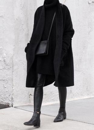 Шерстяное пальто до колен max mara