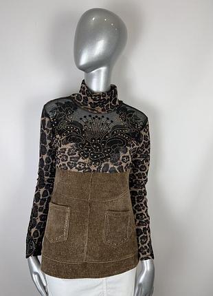 Кофта леопардовый принт л