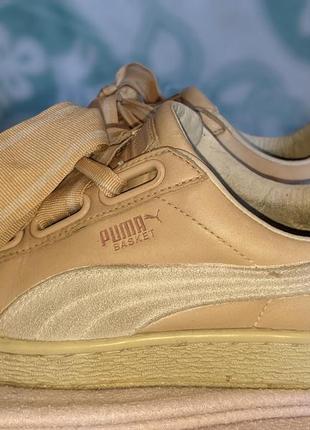 Кожаные кеды puma basket