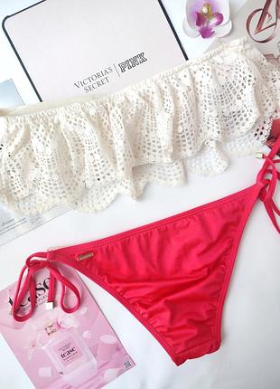 Victoria's secret original s 75b 34a 34b 70b 70c 32b 32c m 80a 80b 75c купальник бандо на завязках5 фото