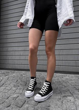 Женские кеды converse white black