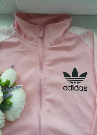 Adidas кофта на блискавці кольору пудри для занять спортом, бігу м-l розмір нова