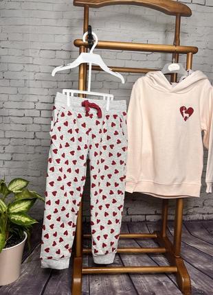 Милий спортивний костюм теплий для дівчаток, lupilu2 фото