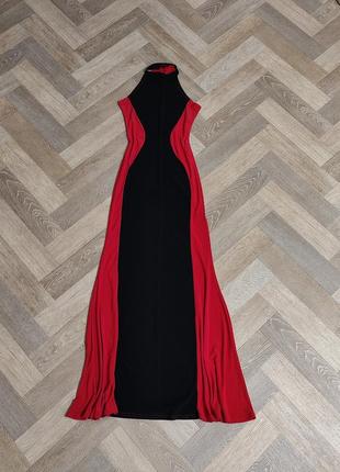 Young blood вечернее длинное платье red and black3 фото