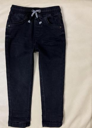 Черно-серые плотные джинсы от джордж 2-3 года рост 92-98 на мальчика5 фото