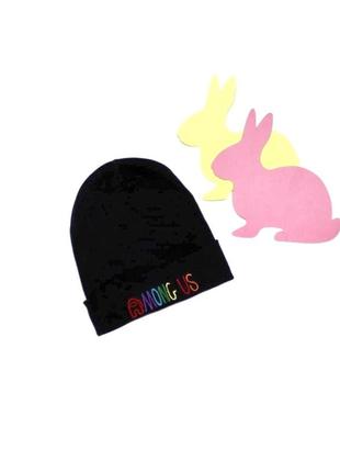 Шапка бини тонкая весенняя among us