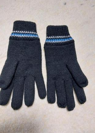 Качественные теплые перчатки на флисе бренда peacocks2 фото