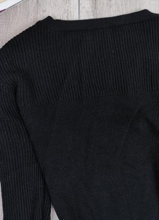 Женский чёрный шерстяной джемпер шерсть размер м8 фото