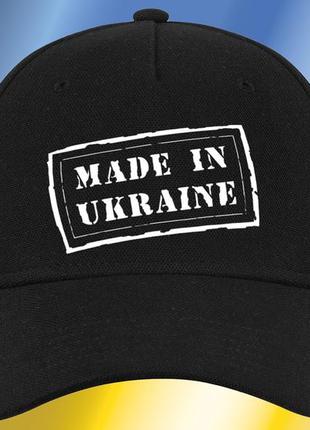 Кепка унісекс з принтом made in ukraine (2427-082)1 фото