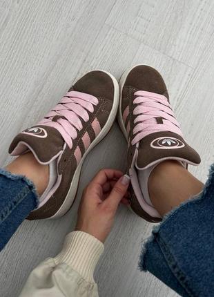 Кросівки adidas campus 00s brown / pink5 фото