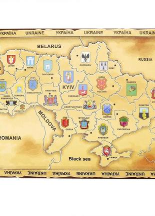 Пазли карта україни, мдф1 фото