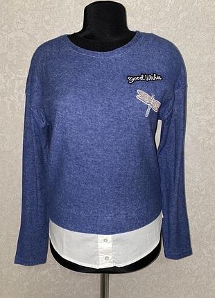 Джемпер декорированный вышивкой ostin