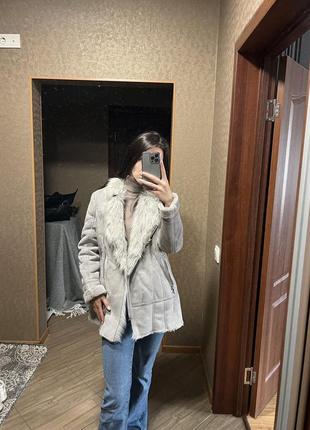Дубленка f&f женская