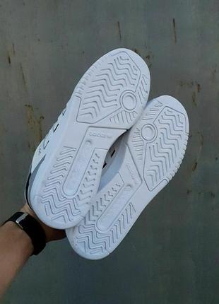 Adidas drop step•white gray black• 2