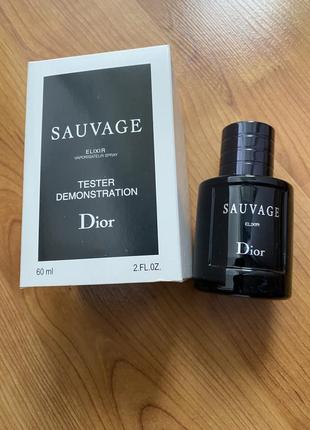 Чоловічі парфуми dior sauvage elixir (тестер) 60 ml.