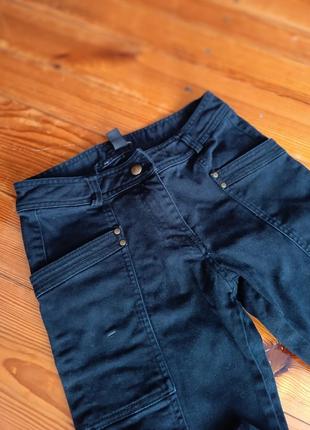 Стильные джинсы 👖 скинни с крутыми киньями черные1 фото