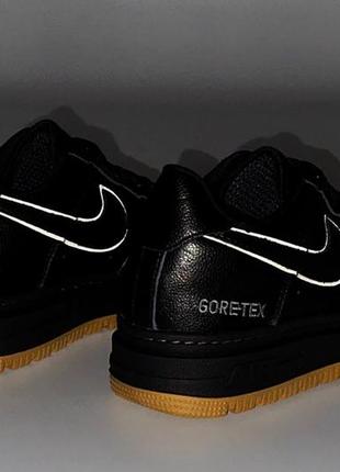 Чоловічі зимові термо кросівки nike air force 1 luxe gore-tex (41-45)10 фото