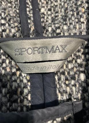 Укороченная шерстяная куртка с капюшоном max mara sportmax2 фото