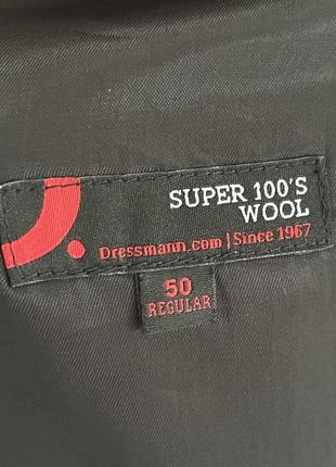 Блайзер пиджак жакет шерстяной мужской super 100's wool4 фото