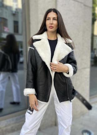 Натуральна дублянка авіатор2 фото