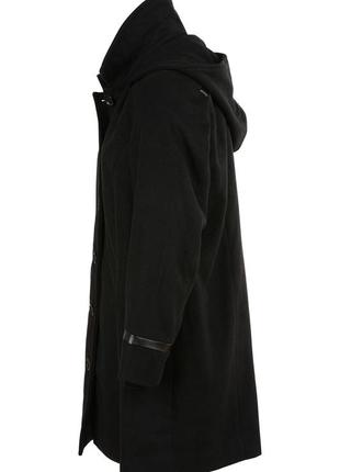 Пальто с капюшоном, чёрного цвета zhenzi3 фото